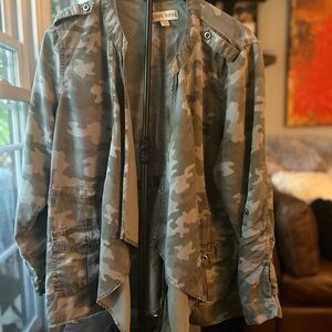 Knox Rose Camouflage Open Front Jacket